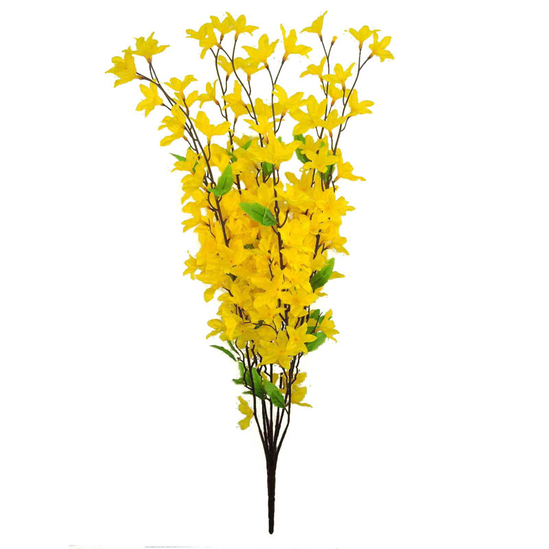 Coussinet de fleur artificiel étoile, Jaune