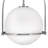 Arie 1-Light Steel Pendant with Globe Shade-578231547-578231540