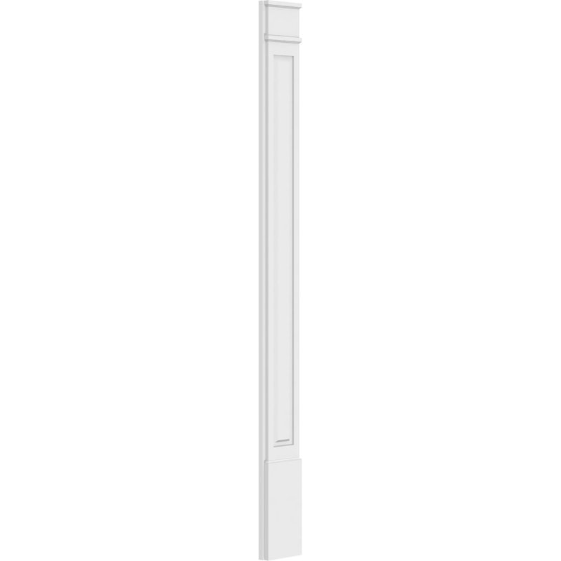 Pilastre surélevé en PVC TruCruft (la paire), 96 po, 9", Base et chapiteau décoratifs