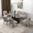 Dinnington Velvet Upholstered Side Chair With Black Legs-480444288