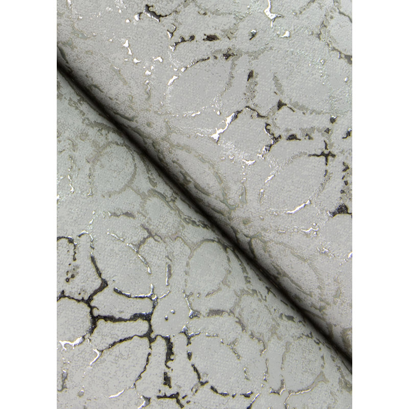Khauta Metallic Wallpaper Roll, Gray