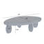 Table basse moderne à motif de galets-30299380