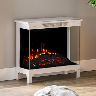 Modern Ember Skyline Smart 3-Sided  Electric Fireplace Stove Heater