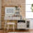 Bedroom Makeup Desk In White With 3 - Color Lighting Modes, Retractable Side Cabinet, Drawer Dividers, And Built Charging Table Adjustable Mirror, Interchangeable Compartments, Power Outlet-161468244