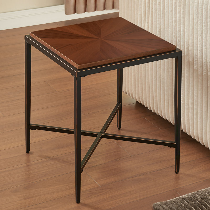 Table de bout moderne 17,7 po Mid-Century