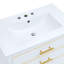 Armoire de salle de bain avec rangement ouvert et deux tiroirs-102040808