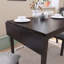 Ensemble de table de salle à manger pliable, ensemble de salle à manger 5 pièces de style maison de campagne, petit ensemble de table de cuisine avec table à abattant et 4 chaises de salle à manger rembourrées, extensible-230986061