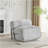 Latina Indoor Foldbable Bean Bag Lounge Chair, Light Gray