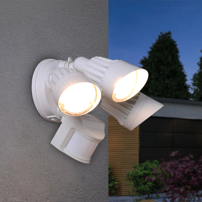 3CCT LED Sensor Flood Light Dusk to Dawn 37.5W(300W Eqv.) 3 Lighting Modes