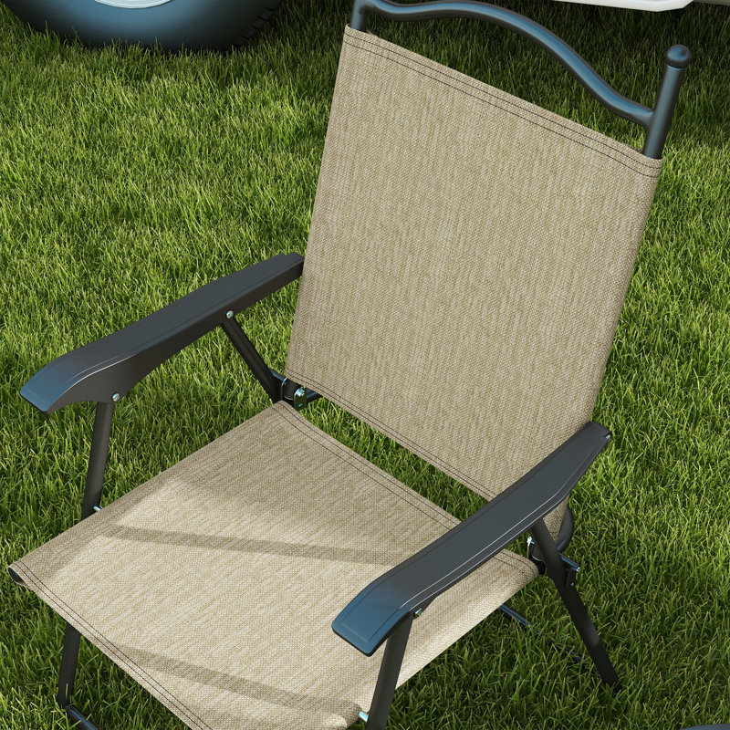 Quackenbush Folding Camping Chair, Beige
