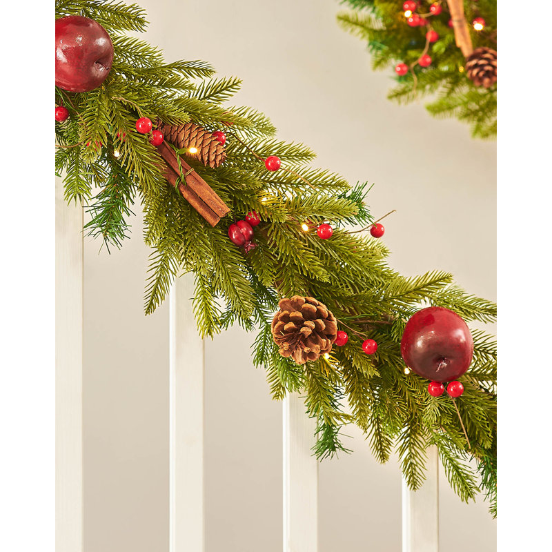 70cm Lighted Faux GARLAND with Lights