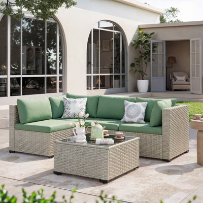 5 Pieces Patio Conversation Set