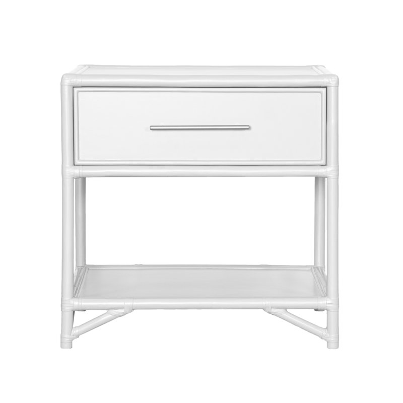 Olivia Collection 1 - Drawer Nightstand, White