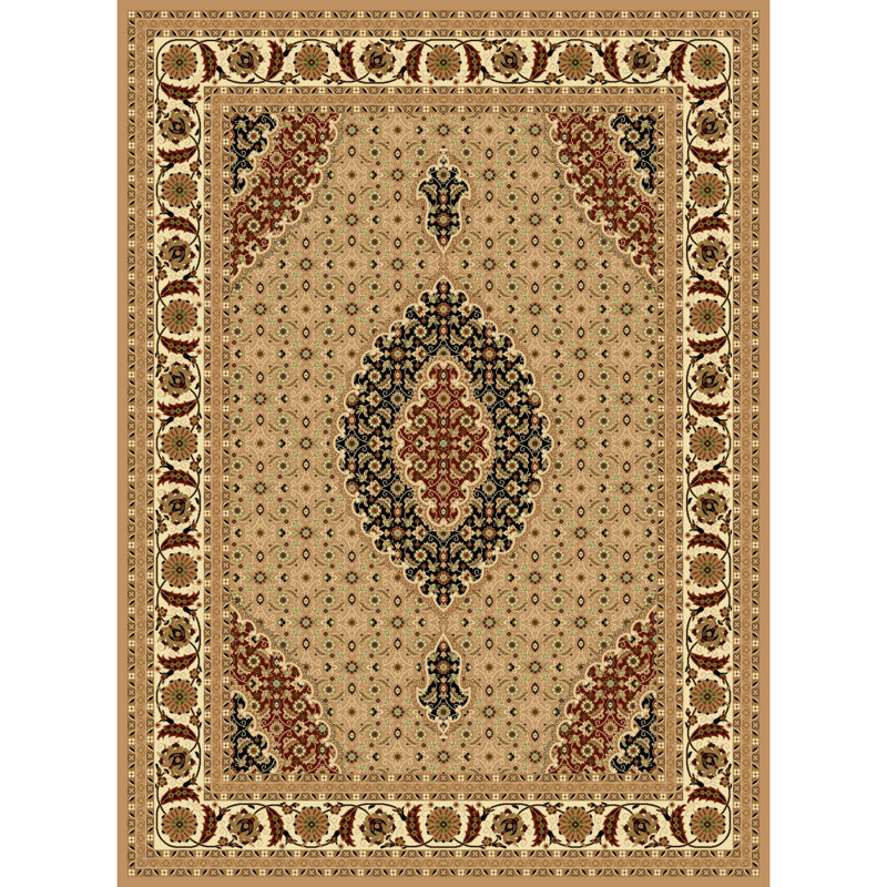 Tapis beige Claudine, 5 pi 4 po x 7 pi 5 po