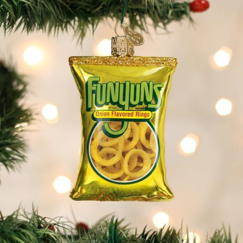 Old World Christmas Blown Glass Ornament for Christmas Tree, Funyuns