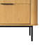 Commode 3 tiroirs en bois massif 