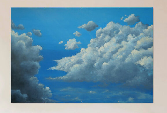 « flight », reproduction d’art sur toile, H 18 po x l 26 po x P 1,5 po, Toile tendue, Pas de tapis
