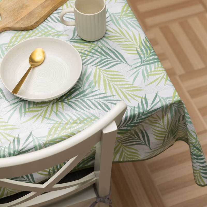 Rain Forest 150 x 220cm Eco Line PVC Free Polyester Tablecloth