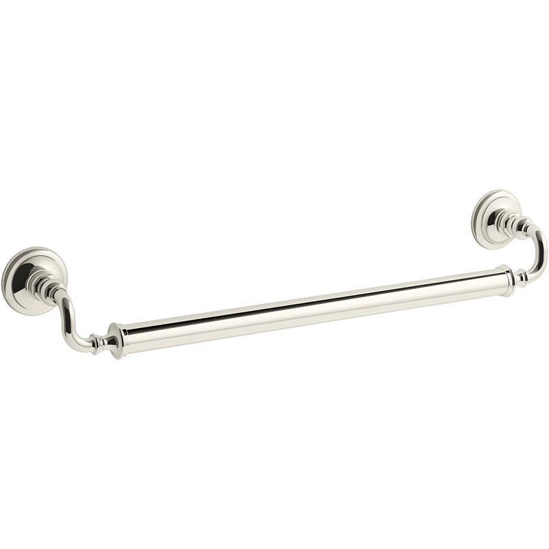 Kohler Artifacts Grab Bar, 12"W, Vibrant Polished Nickel