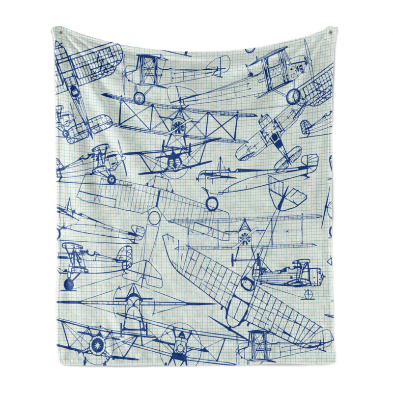 Ambesonne Fleece Throw, 50" W x 70" L