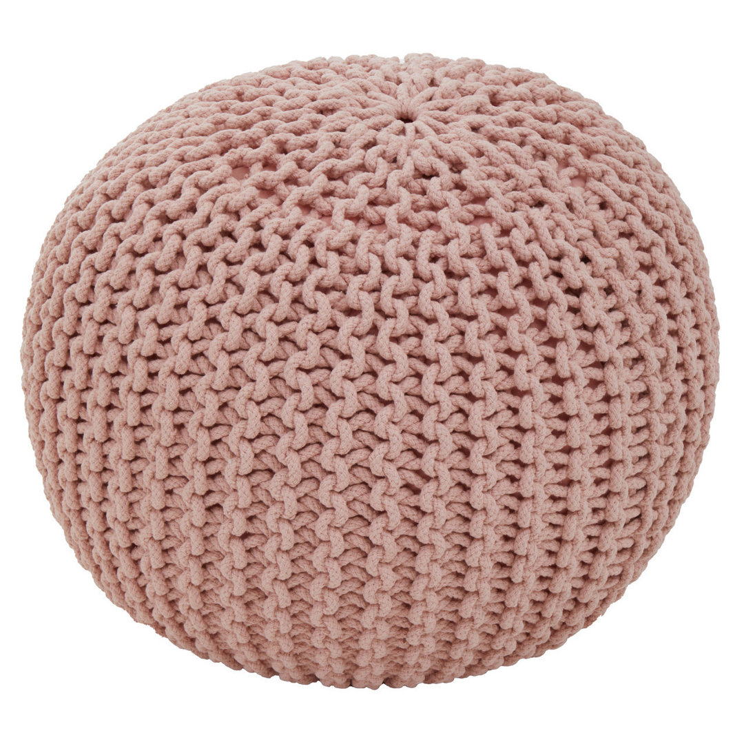 Myndi 50Cm Wide Round Pouffe Ottoman