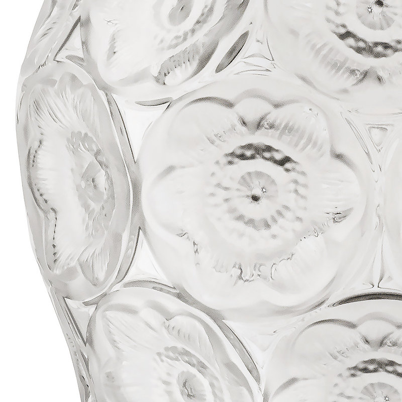 Anemone Handcrafted Crystal Table Vase, Clear