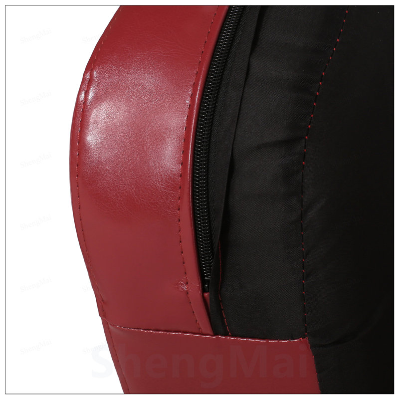 Fauteuil club pivotant avec revêtement lisse et forme de tonneau pour un confort et un style ultimes, Red