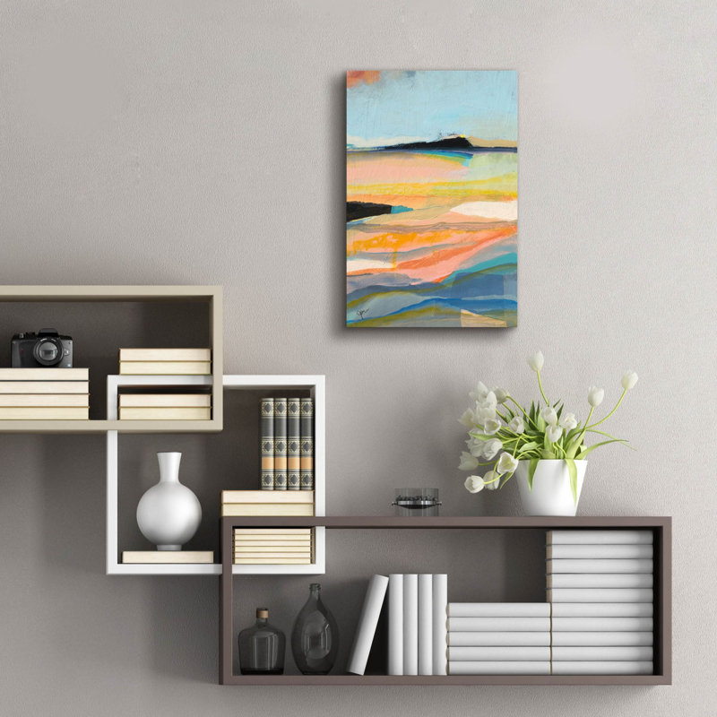 «Colorfield 12» par Jan Weiss, art mural en verre acrylique, H 24 po x l 16 po x P 0,2 po