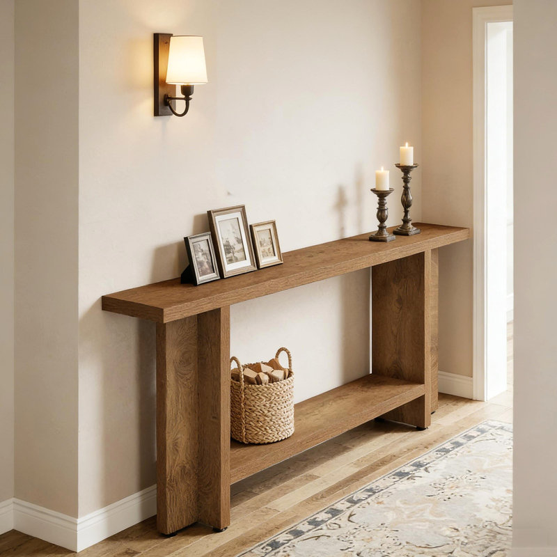 Double-Layer Storage Sofa Table,Hallway Table,Console Table
