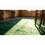 Hand Knotted Wool Area Rug in Green