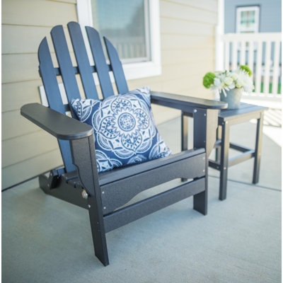 Leighton Outdoor Adirondack Chair With Table