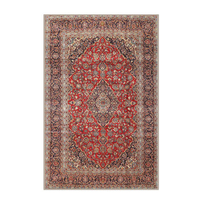 Tapis oriental en laine rouge