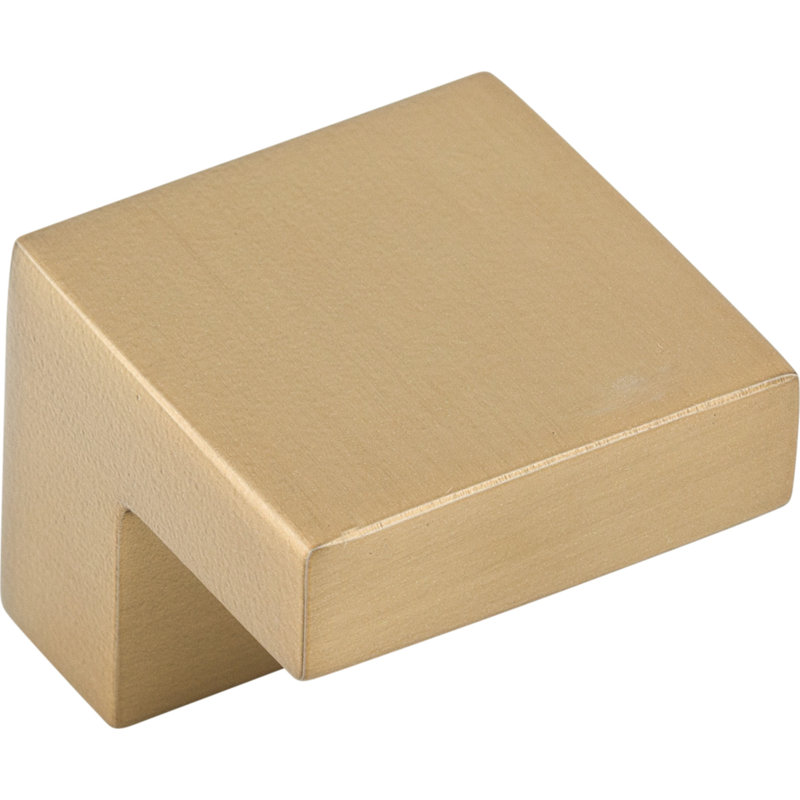 Honey Bronze Modern Square Finger Cabinet Knob