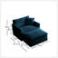 Fauteuil d'appoint moderne avec repose-pieds-1058689088
