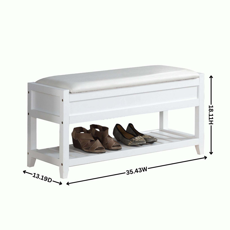 Bench with Shoe Storage, Brown