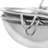 3 Piece Stainless Steel Frying Strainer Set in Silver