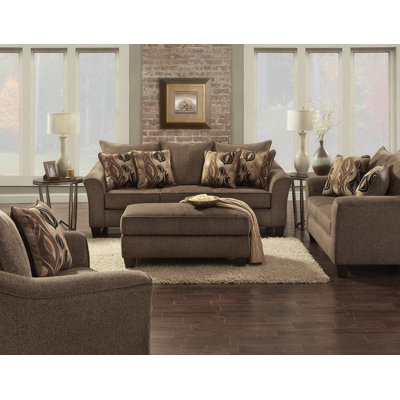 Camero Fabric 4-Piece Living Room Sofa Set