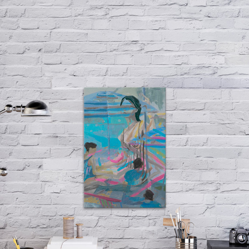 « rêvasser », reproduction sur toile Beach Fashion II, H 45 po x l 30 po