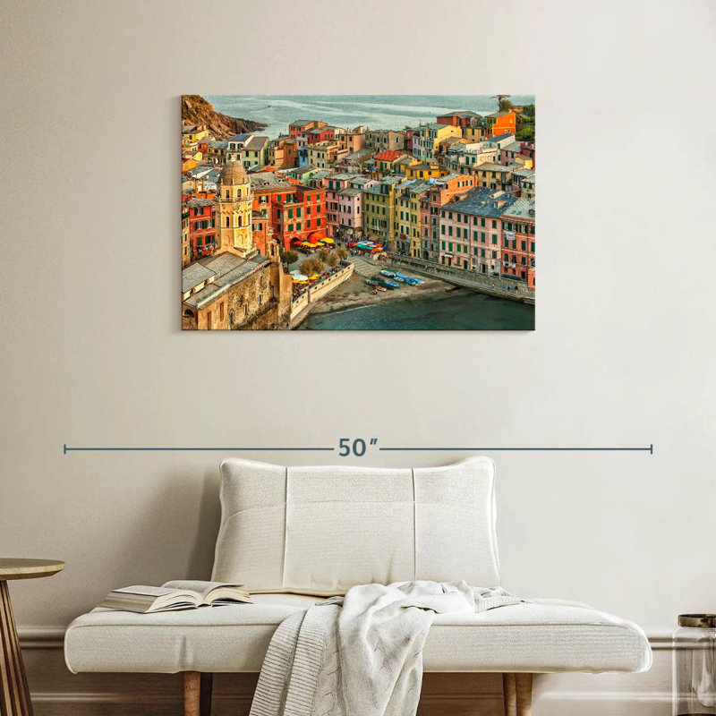 Lilie Vernazza dans les Cinque Terre, Italie, H 24 po x l 36 po