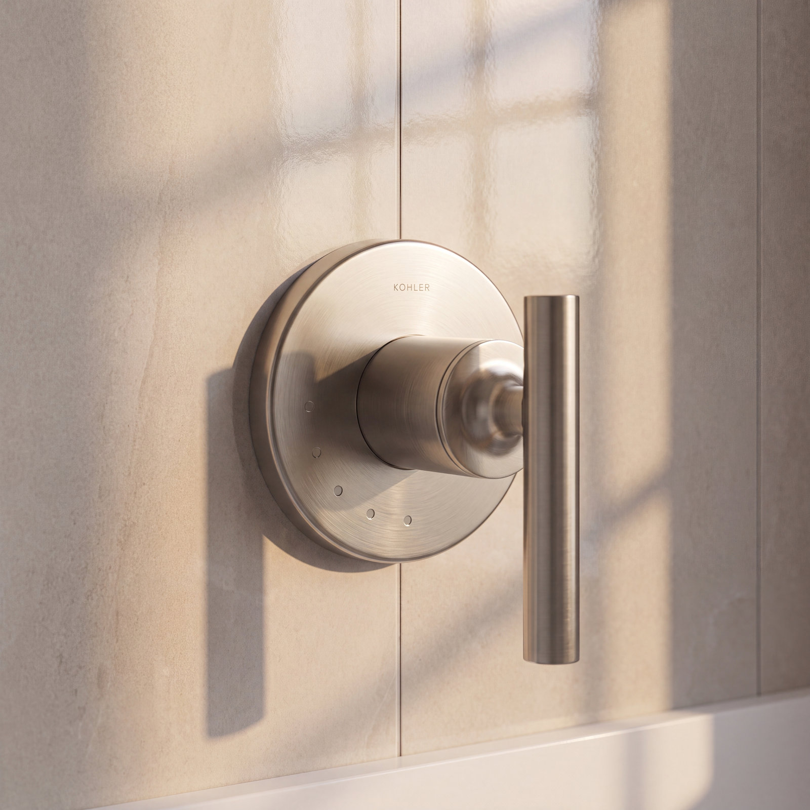 Purist Volume Control Valve Trim with Lever Handle, Vibrant Brushed Bronze