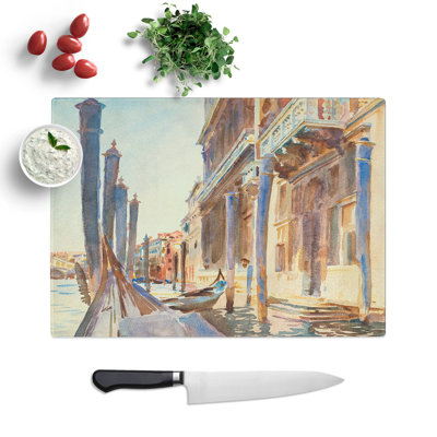 Gondola Moorings in Venice by John Singer Sargent Chopping Board