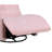 Georgena 31" Pink Corduroy Swivel Glider Recliner