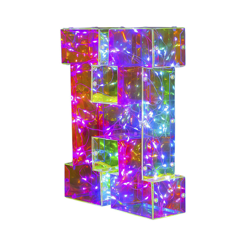 Saint-Valentin 100 perles de lampe à DEL, chiffres d'alphabet lumineux, lumières décoratives, lumières décoratives des fêtes, fête d'anniversaire de mariage