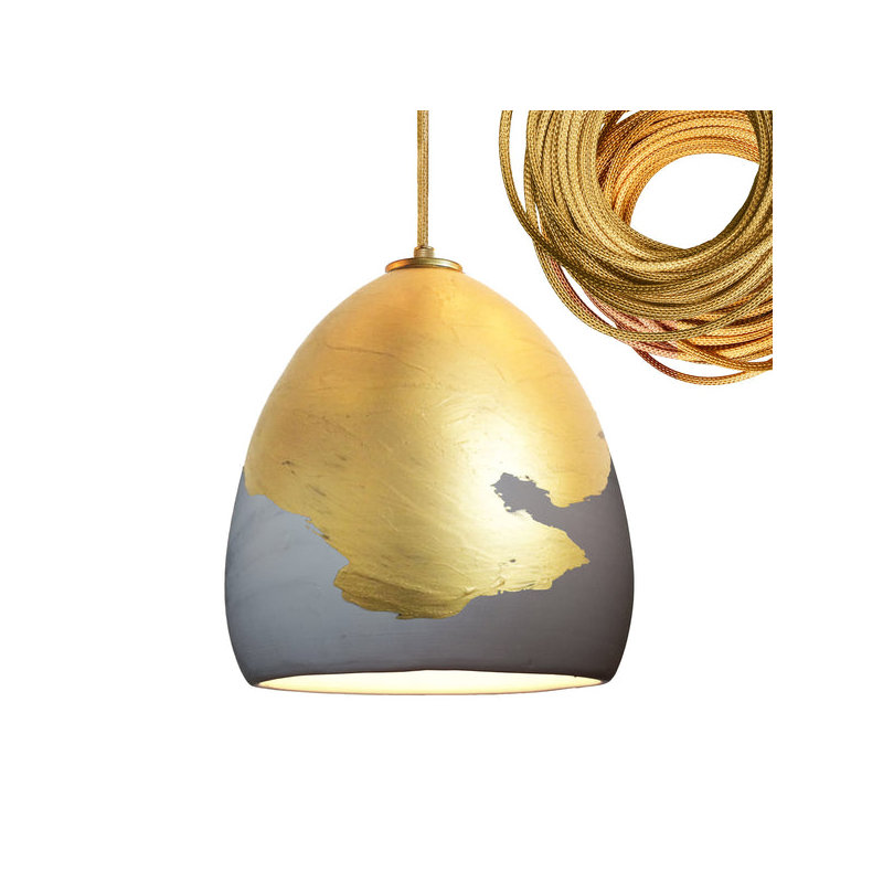 Architect 1 - Light Pendant, Gray & Brass Ombre, LED Bulb Included, UL Listed for Dry Locations