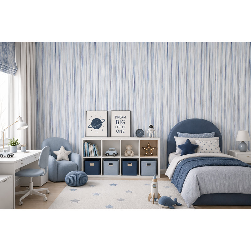 Rouleau de papier peint adhésif 10 pi x 24 po Elmsford Cube