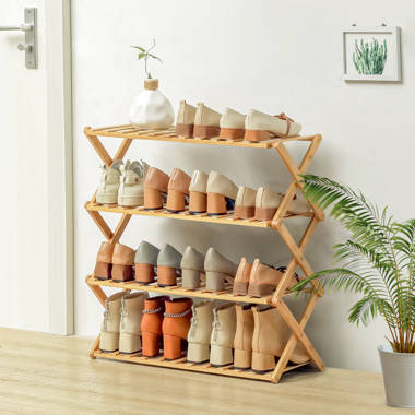 Bring Home Furniture 16 Pair 4 Layers Rayon from Bamboo Shoe Rack