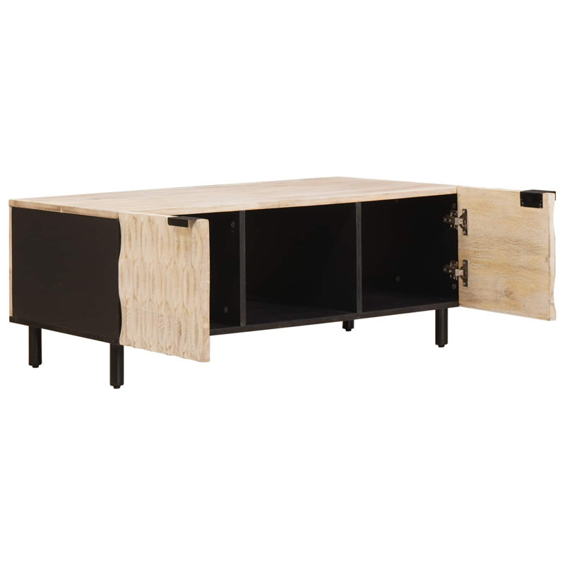 Coffee Table with Storage, White