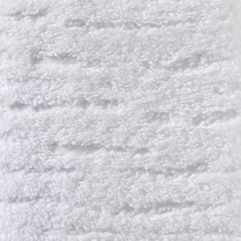 CLOUDSOFT Cotton Jacquard 2 Hand Towels, White