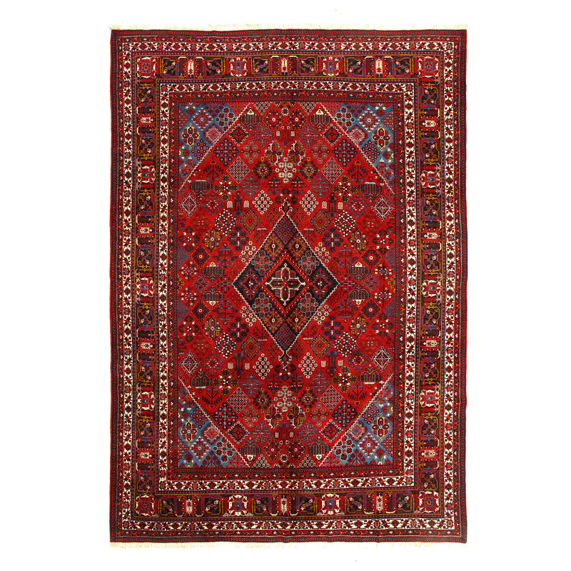 Tapis unique rouge 8 pi 8 po x 12 pi 1 po Masuda