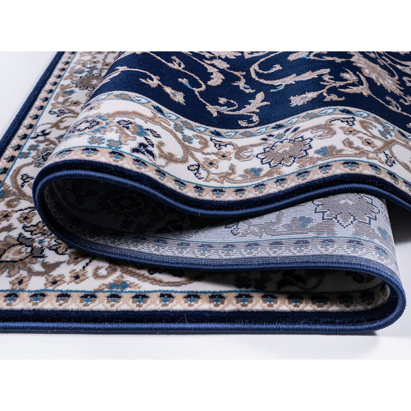 Tapis turc Ged - bleu marine, Rectangle 9 pi 2 po x 12 pi 2 po